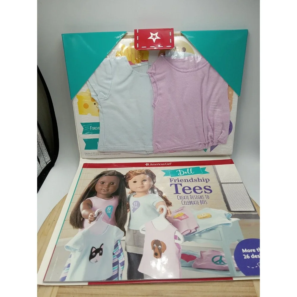 AMERICAN‎ GIRL DOLL FRIENDSHIP TEES DESIGNS BFFS CRAFTING BOOK-ARTS-HOBBIES-NEW